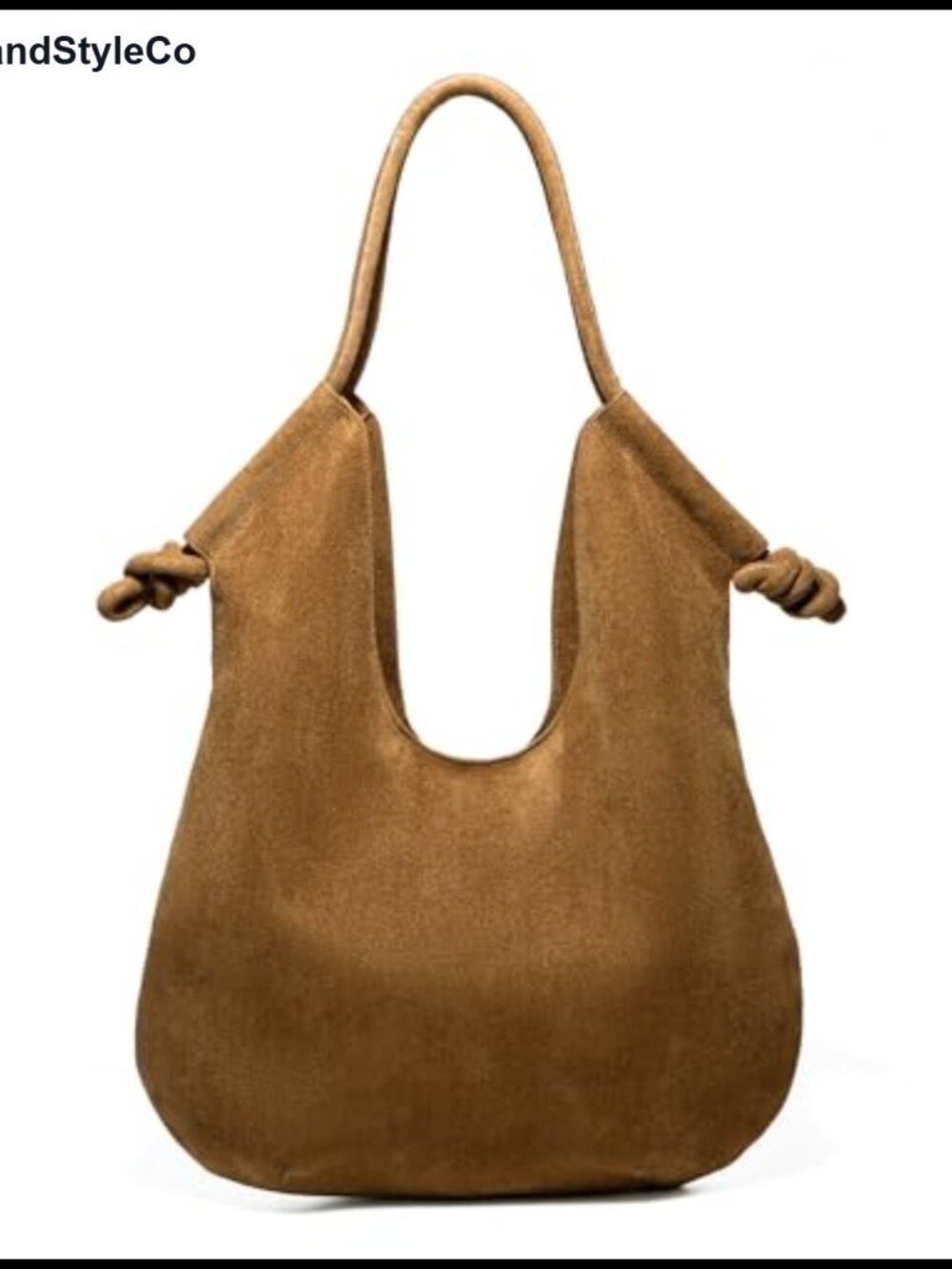 Faux Suede Hobo Bag Large Shoulder Tote Satchel for Work Travel